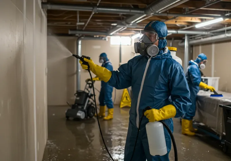 Basement Sanitization and Antimicrobial Treatment process in Bonsall, CA